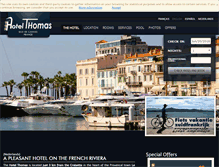 Tablet Screenshot of hotelthomas.fr